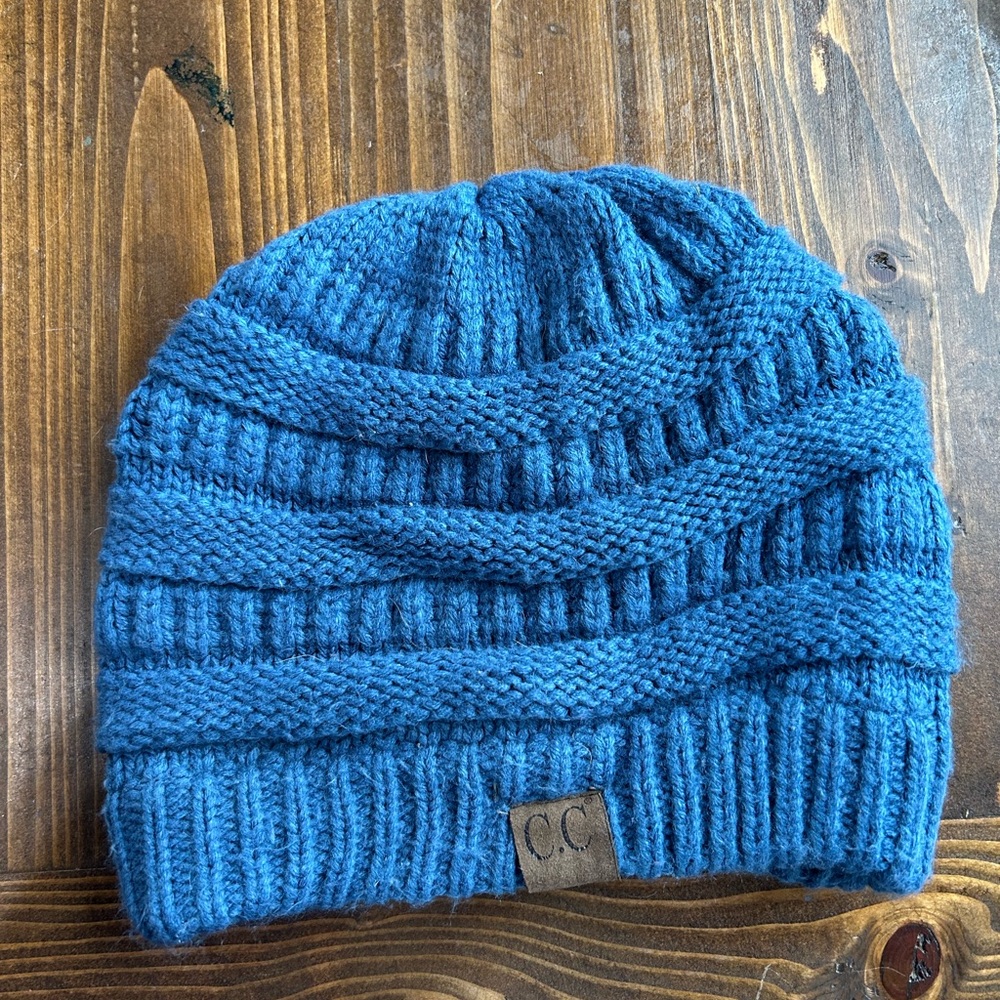 C.C  Blue Knit Beanie